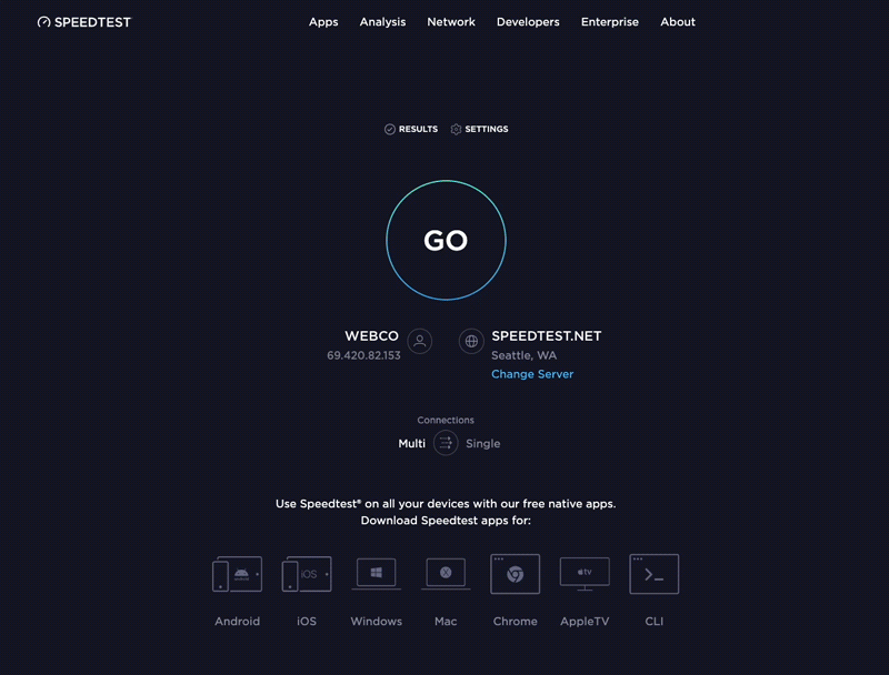 موقع speed test