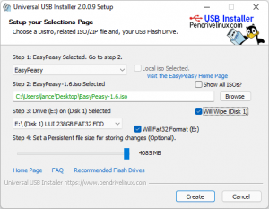 universal usb installer ويندوز