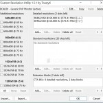 صور  Custom Resolution Utility (CRU)