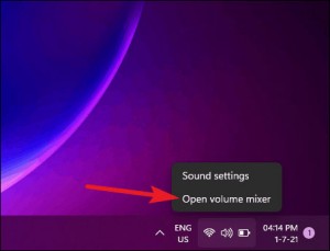 عودة volume mixer ويندوز 11