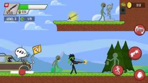 stickman vs zombies للاندرويد