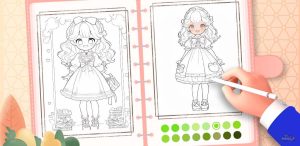 doll color princess coloring