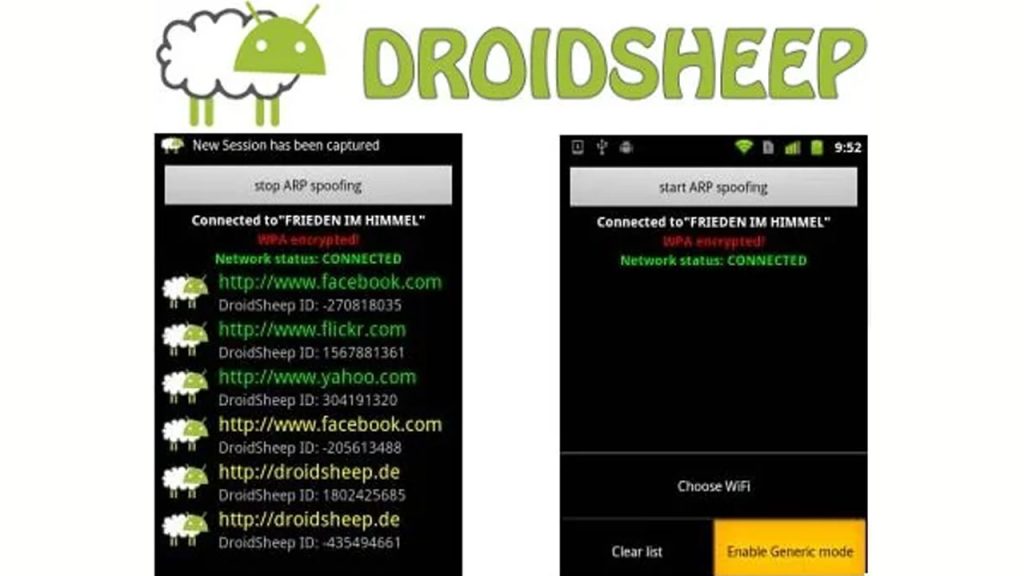 تطبيق droidsheep guard