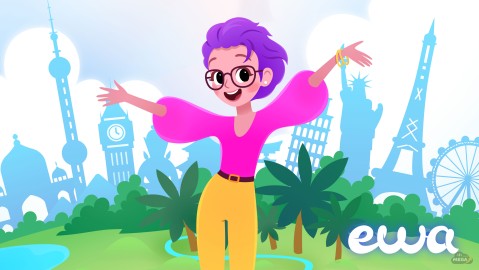 EWA: Learn English & Spanish