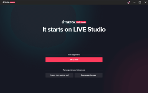 tiktok live studio للكمبيوتر