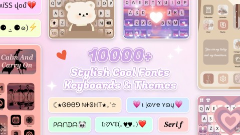 FontsApp: FancyKeyboard widget