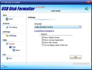 usb disk formatter للكمبيوتر