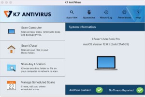 k7 antivirus للماك