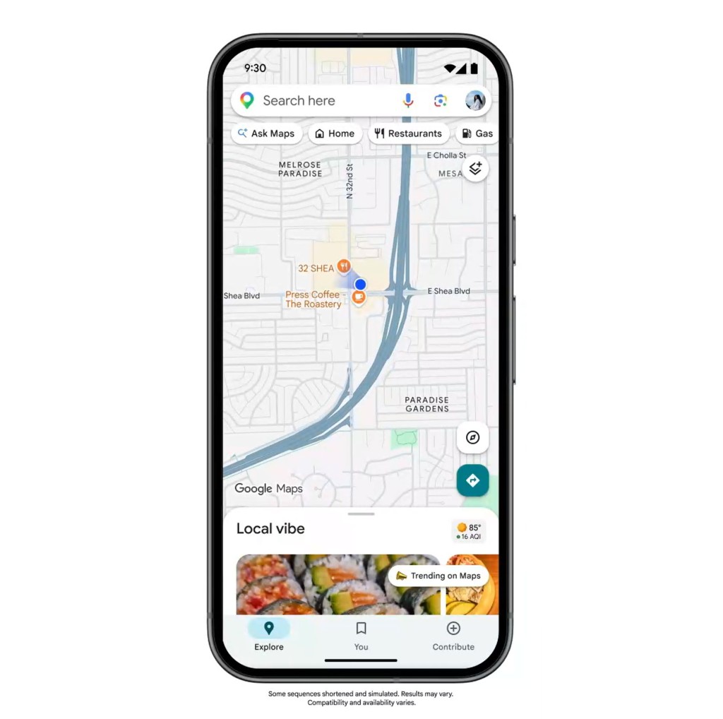 مزايا الذكاء الاصطناعي في google maps قادمة في اوروبا 1