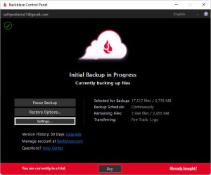 backblaze للكمبيوتر