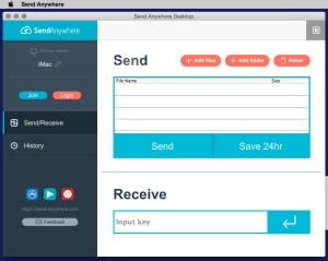send anywhere للكمبيوتر ماك