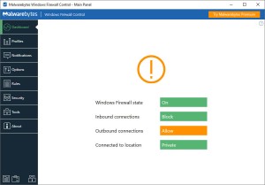 windows firewall control للكمبيوتر