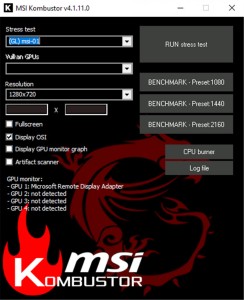 msi kombustor للكمبيوتر