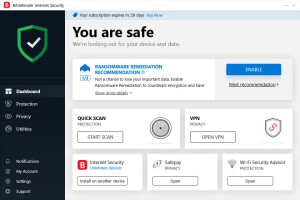 bitdefender total security للكمبيوتر